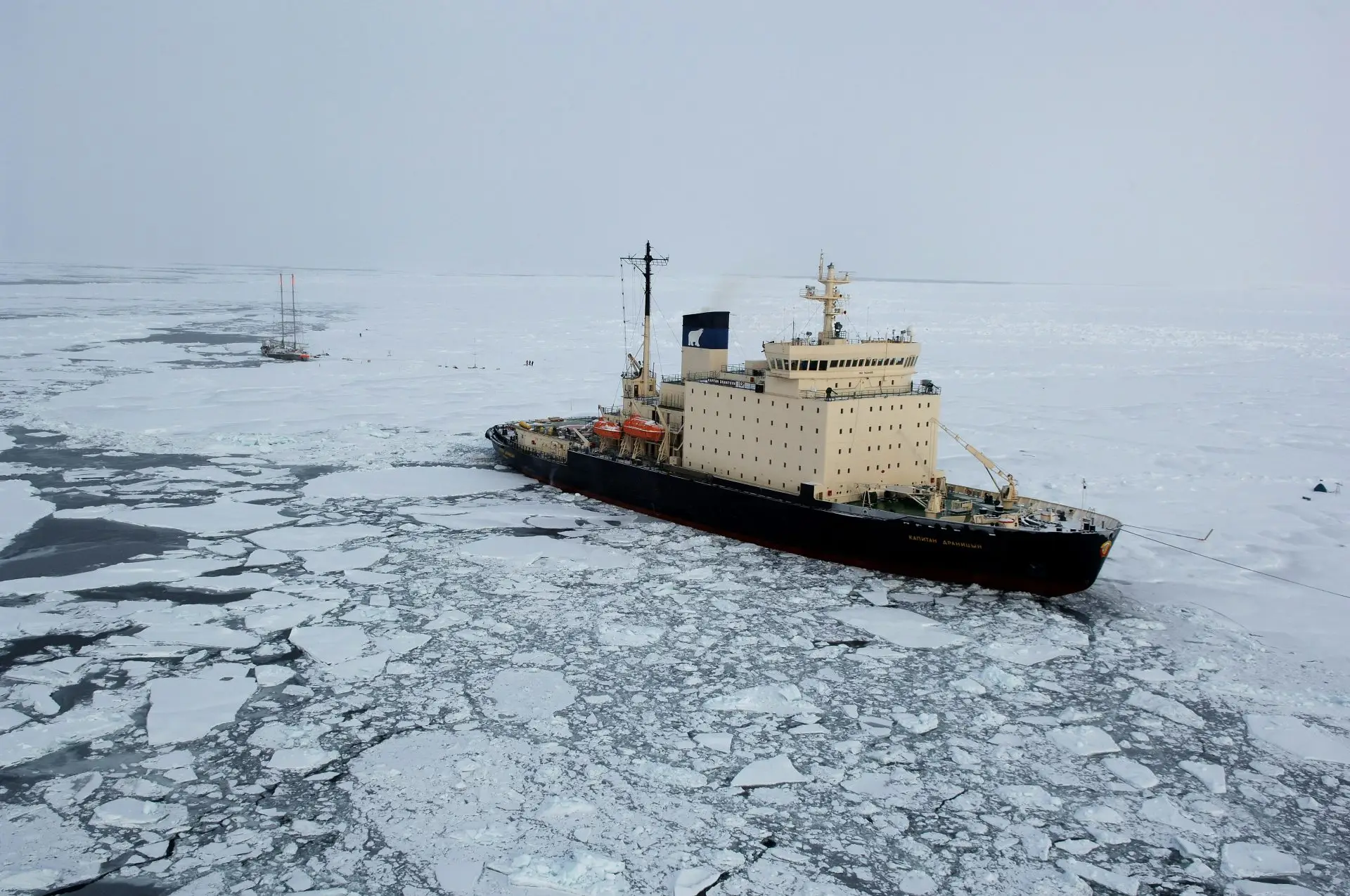 A ship breaking ice at sea representing the difference between icebreakers and heartwarmers in group meetings